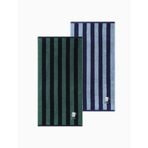 TOWELKUN 페이스타월 - 스트라이프 - 그린5P+블루5P, FREE