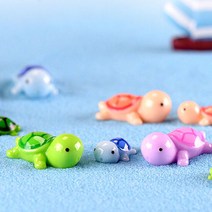 미니어쳐 칼라거북이(대)-랜덤 100개/도매, 단품