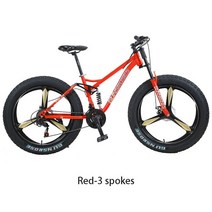산악 및 해변용 자전거 24 인치 4.0 팻 타이어 MTB 크로스컨트리, 04 red 2_01 24 inch_01 7