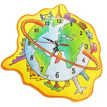 ts09003 반제품 세계여행시계판 (건전지미포함), 선택안함