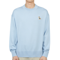 메종키츠네 럭스보이 드레스드 폭스 패치 KM00503KT1036 P408 남자 울 니트 릴렉스핏