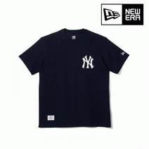 [엔터식스]뉴에라 [반팔] 뉴에라 MLB 빅 페이즐리 뉴욕 양키스 티셔츠 네이비 1354647813546478