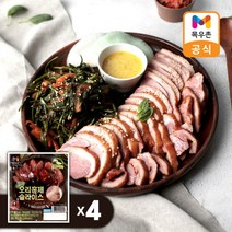 [] [목우촌]오메가3 오리훈제180g x4팩, 4팩