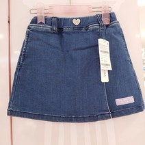 로엠걸즈 밴딩 데일리 코디 편한 랩스타일 청 치마 RGWH22W1P/이천NC