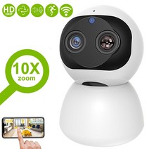 스마트 홈카메라 헤이홈 텐플 pro 탑4 1080p wifi ip 보안 감시 홈 실내, 카메라와 32g 카드, 씨엔, au 플러그
