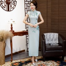봄 간단한 아름다운 긴 수 놓은 레이스 사이드 Cheongsam 스커트 매일 공연 5 색 Cheongsam 스커트 제조 업체