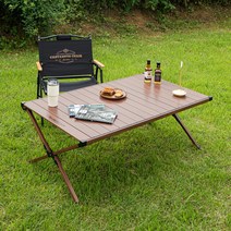 카즈미 트리니티 롤 업 테이블 접이식 캠핑 테이블, 상세 설명 참조