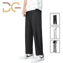 Dige 남성 밴딩 배기 와이드팬츠 9부 배기 팬츠 9분 빅사이즈 슬랙스 4XL