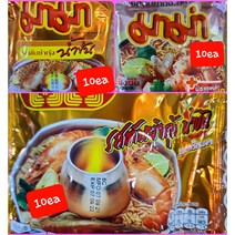 태국식품 똠양꿍라면 3가지 (각각 10개씩) 30EA WORLDFOOD, 똠양꿍(크리미/마마똠윤/와이와이똠윤)