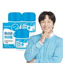 내츄럴플러스 장건강 굿앤키즈 맛있는 유산균 츄어블 프로바이오틱스 아연, 3통, 60정