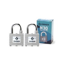 국산브랜드 자커 철판 열쇠 자물쇠 N30(일반키), 2개