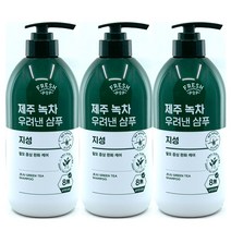 프레시팝 제주 녹차우려낸 샴푸700ml 지성 3개