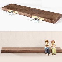 무지주 벽선반 200mm x 600mm, 02엔틱브라운