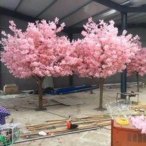 대형조화 벚꽃인테리어장식 인조벚꽃나무 웨딩 호텔 쇼핑몰 소원, 1m x 0.6m