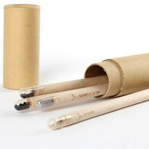 지관씨앗연필_지관필통 + 씨앗연필3개 한세트, 나팔꽃