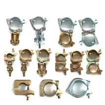 10개세트 파이프 단클램프 아시바 크램프 고정 조인트 회전, 고정클램프 60*60mm - 10개