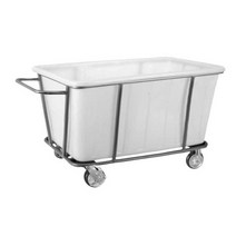 호텔빨래바구니 카트 세탁물 리조트 모텔 병원 구루마, 400L 블랙 프레임 화이트 버킷 카트