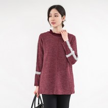 엄마옷 모슬린 앙고라라인 셔링폴라티셔츠 TP111287마담 미시옷 50대 중년여성의류 60대 엄마옷 빅사이즈 할머니옷 여성옷