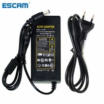 DC 12V 5A 60W 전원 어댑터 변압기 스위치 AC100-240V DC12V 공급 장치 CCTV 카메라 보안 시스템, 04 영국 플러그