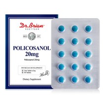 Dr B 쿠바산 폴리코사놀 쿠바 사탕수수 20mg 90캡슐 개별 포장 3개월 분, 3병
