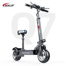 미니 전동 스쿠터 이륜 접이식 출퇴근 전기 이륜차, 48V, Q7 48V 10.0Ah 40-50km LCD창