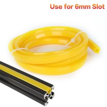3D프린터부품 3dsway 3D 프린터 부품 알루미늄 프로파일 6mm 슬롯 PVC 플라스틱 소프트 커버 Ender 3 CR10, 06 Yellow_01 1 Meter