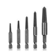 5 개 추출기 나사산 수리 키트 핥은 나사 제거 비트 부서진 육각 볼트 손상된 역 탭 5-18mm