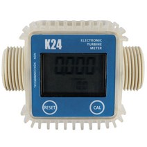 유량계 디지털 전자식 화학 물에 널리 사용되는 hot-1 pcs k24 lcd 터빈 연료, 한개옵션1