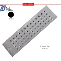 보석 세공 야스리 공구 도구 수공구 연마 금속 조각 반지 금 은 줄 측정 tungsten carbide wire drawplate for jewelry making round, 0.26-4.10