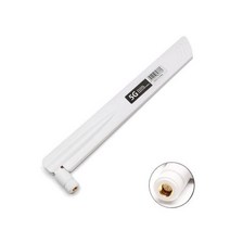 5G 안테나 600 6000MHz 18dBi Gain SMA Male 무선 네트워크 카드 Wifi 라우터 높은 신호 감도, White SMA-Male, One Size