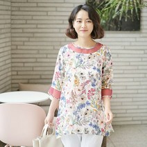 조이마담 T50983 노방배색 인견 블라우스