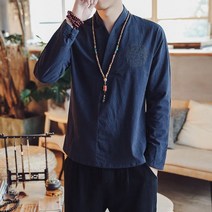 코튼 린넨 도포 삼베옷 면마소재 남성 계량 생활한복 여름법복 개량 사물놀이복