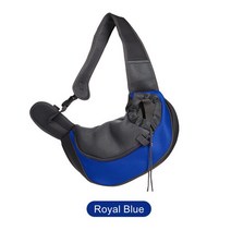 반려동물 백팩 Mesh Oxford Single Comfort Handbag Tote Pouch Pet Puppy Carrier S/L Outdoor Travel Dog, [02] L, 02 Royal Blue_02 L