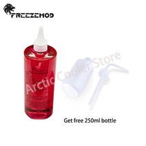커스텀 수냉 500ml pc 식 액체 부식 방지 탈이온수 냉각수 250ml 병, 레드(UV)
