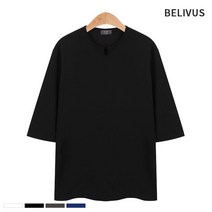 [빌리버스] 남성티셔츠 BCM004 남자7부티 남성무지티 기본티