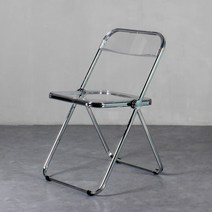 손님접이식의자 공연 대기 면접 대기 사무실 연출 촬영장 식당, 투명색