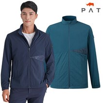 PAT 삼각 포인트 배색 점퍼