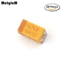 MCIGICM 20pcs A 3216 470nF 35V SMD 탄탈륨 커패시터, 한개옵션0