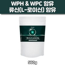 류신 WPH 유청 단백질 560g 로이신 WPC 물에 타먹는 프로틴 파우더
