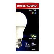 MAW5E973F 조명 전구 LED 내장형램프12W주광색 화장실 안전기 KUMHO 금호 베란다 LED전구, 영도매 1, 영도매 본상품선택