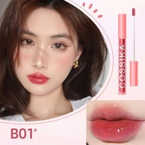 COSSIKA 틴트 립스틱 워터 립틴트 6색, 01, 1개