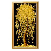 DIY 잇치치 원단형 보석십자수 금전수 국내 돈나무 재물 행운 복 사업번창, 38.40x80-금전수