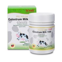 뉴질랜드 직구 하이 웰 Premium Colostrum 1500 최상급 제품 120테블릿 1팩, 수량, 상세참조