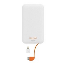 리큐엠 휴대용 보조배터리 5000mAh, QM500S, 화이트