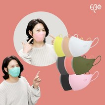 KF94 김희철마스크 이비에 새부리형 컬러마스크 50매, 대형, 화이트50매