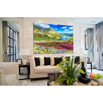 세잔느화실 백두산 천지 그림액자 국내제작 폭포그림돈들어오는 폭포그림액자 물그림액자풍수지리 물그림액자 폭포수그림, 백두산천지2