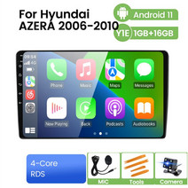 현대 그랜저 그랜져 내비게이션 Navistart 안드로이드 tg 2005-2011 4g wifi 카플레이 gps 자동차 차량 올인원 네비게이션 매립형, t3 1g 16g 와이파이