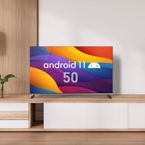 프리즘 50인치 안드로이드11 스마트 UHDTV 바이런 ABC50G 크롬캐스트 블루투스5.1지원, 벽걸이(상하) 기사설치