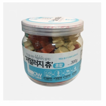 브랜드없음 우리주 저알러지 츄 강아지 간식 300g 연어 + 대구 혼합맛 덴탈껌, 26개