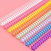 셀프 스프링 제본링 10mm DD-10179, 핑크